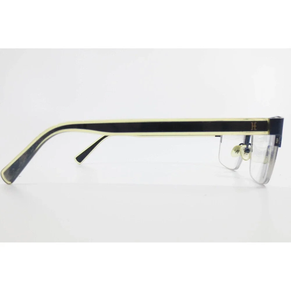 Haggar 4306 MDBLU Midnight Blue Semi Rimless Rectangular Eyeglasses 54-18-140